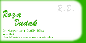 roza dudak business card